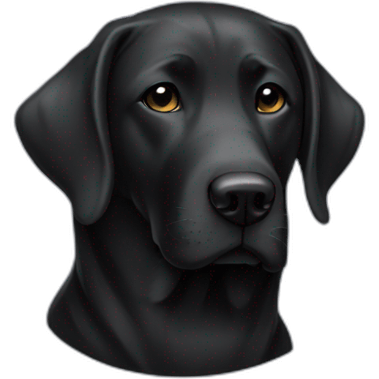 black lab with hoddie emoji