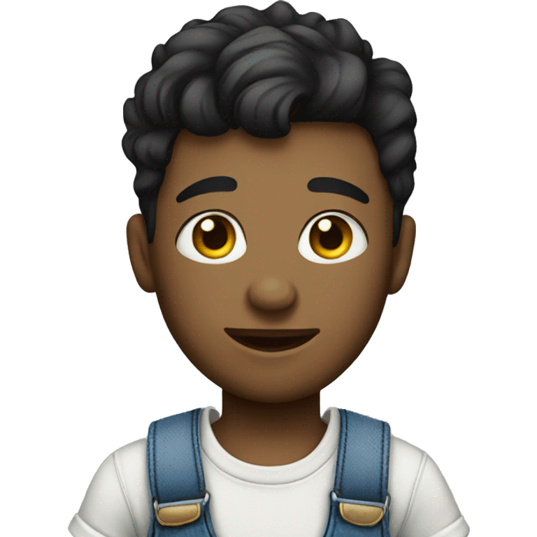 tattooed boy in overalls emoji