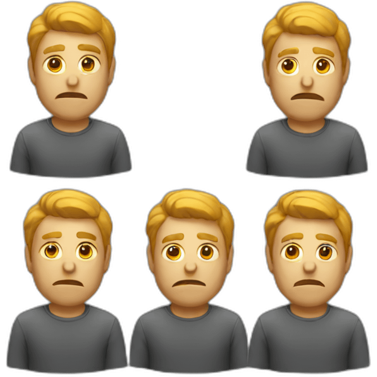 Sad software developer emoji