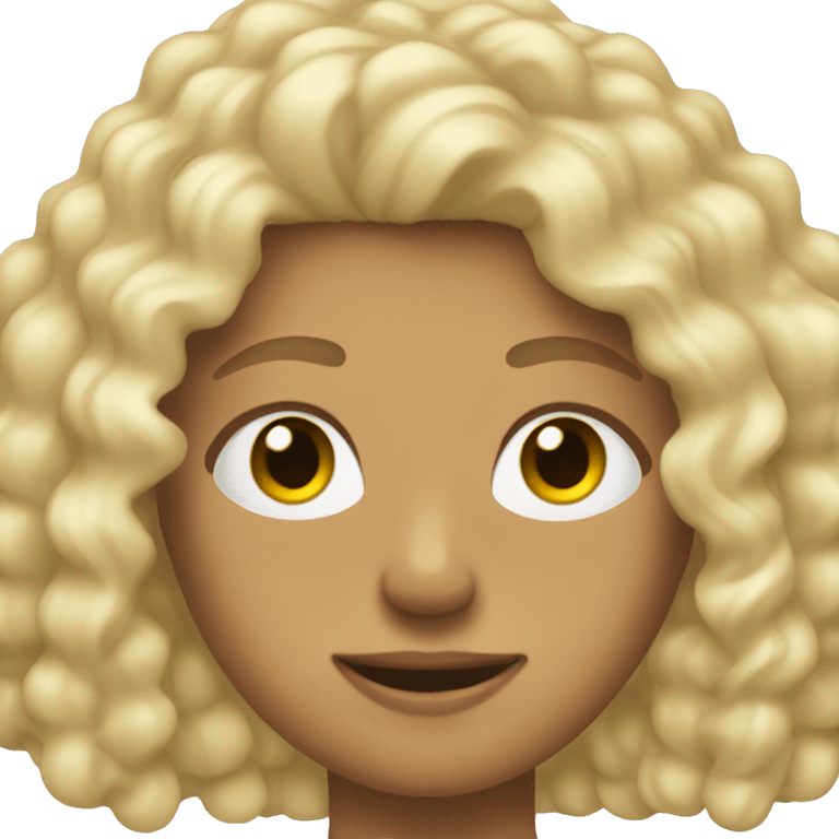 blond curly Chearleader in shorts  emoji