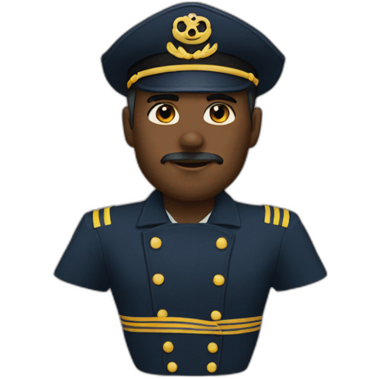 sea captain racial and gender ambiguous emoji