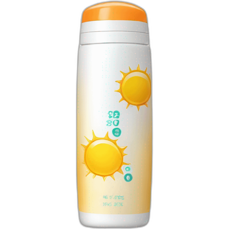 Sunscreen bottle emoji