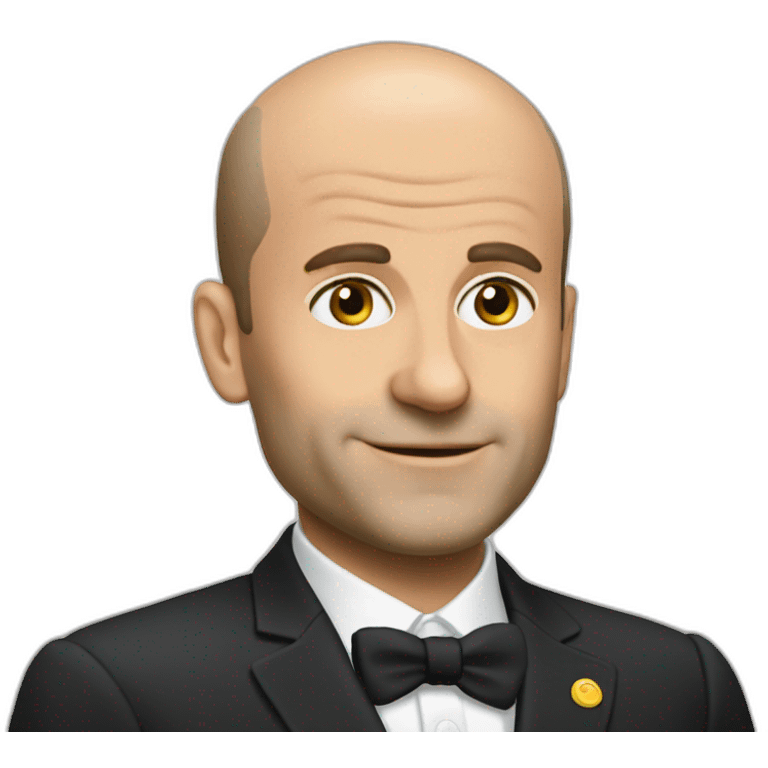 Macron baldness emoji