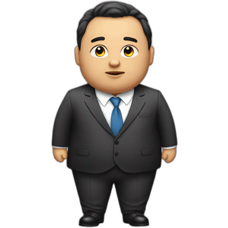 Fat boy in suit emoji