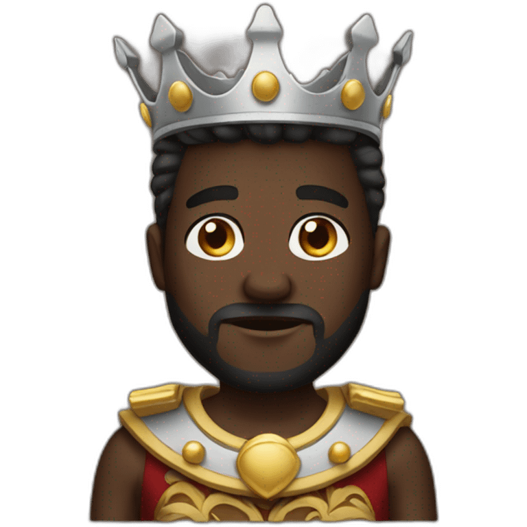 king dark skinned emoji