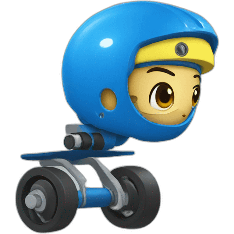 roller deby blue emoji