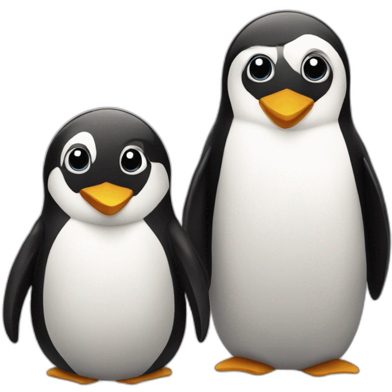 penguine with female  emoji