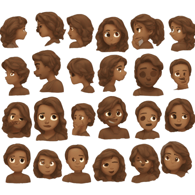 Aesthetic brown  emoji