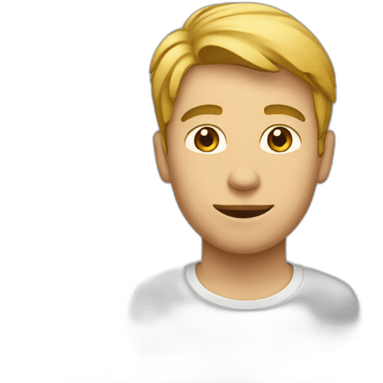 Homme sur chat emoji