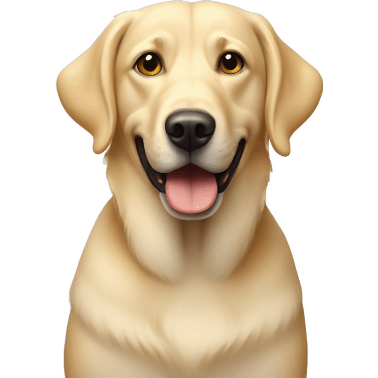 Blonde Aussie Lab dog emoji