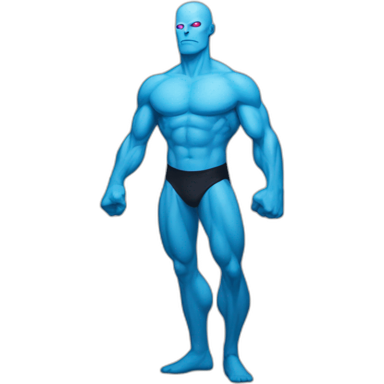 dr manhattan manly and muscular no shirt emoji