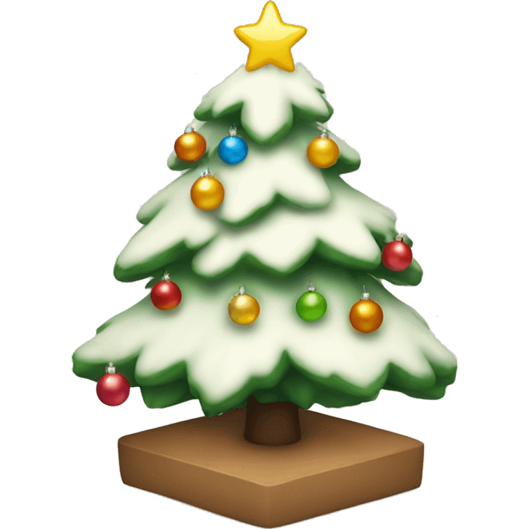 Cozy Christmas tree emoji