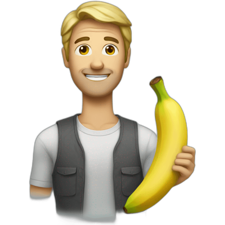 Man with banana  emoji