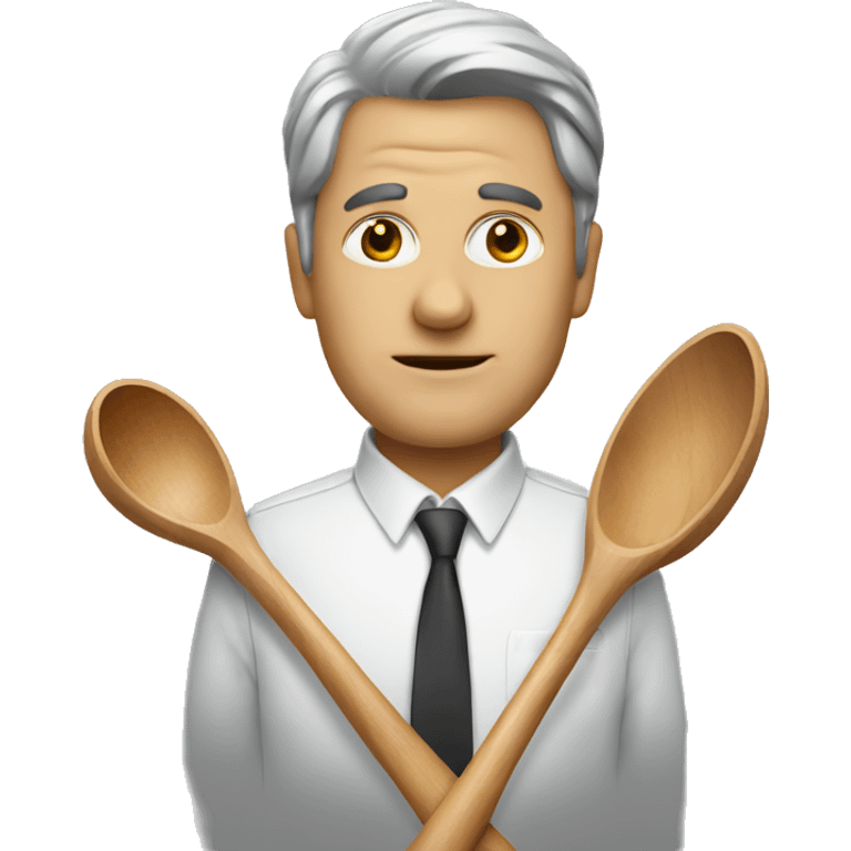 executive with wooden spoon emoji