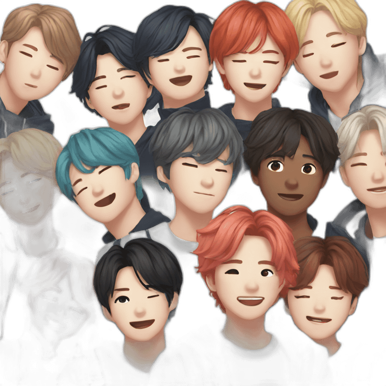 BTS kpop band emoji