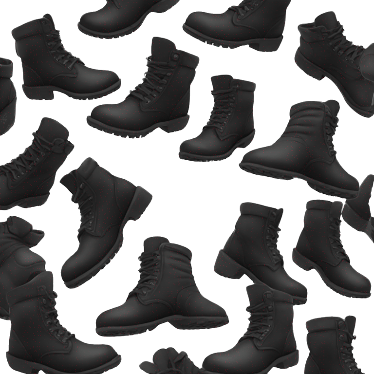 Black boots emoji