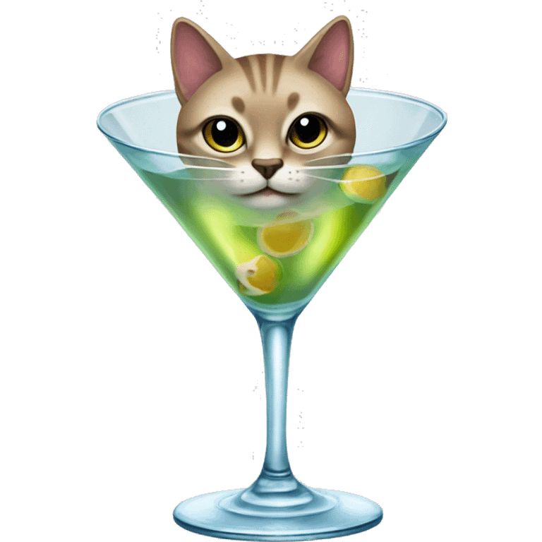 martini star cat emoji