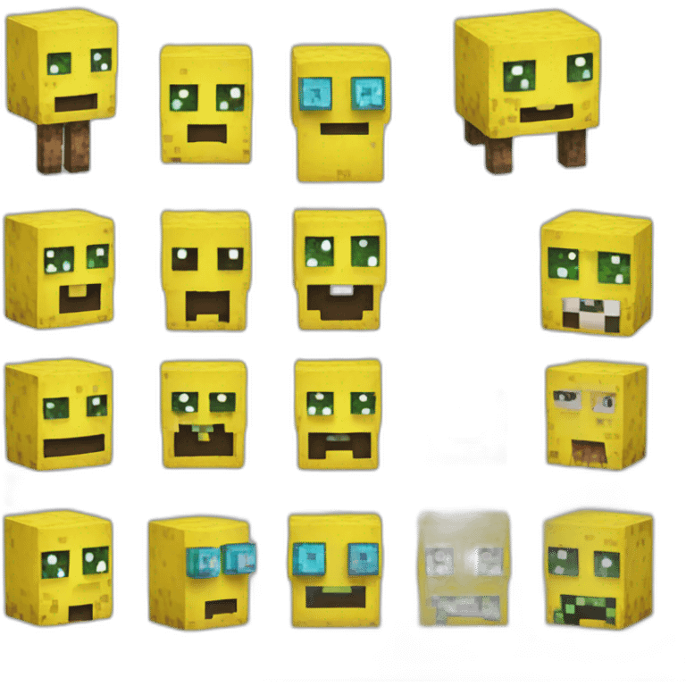 Minecraft spongebob emoji