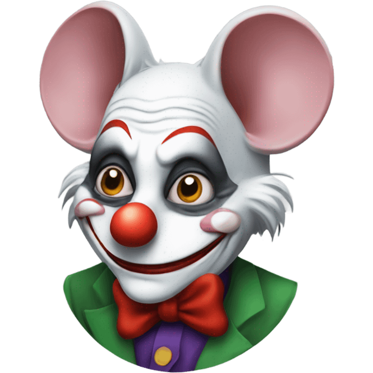 Rat mouse joker clown emoji