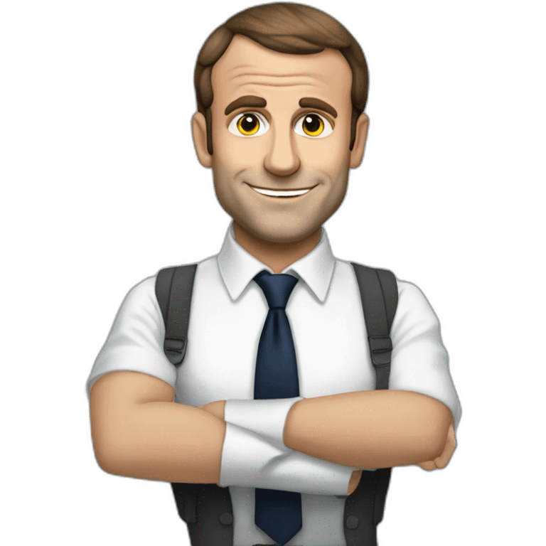 Macron fait le doigt emoji