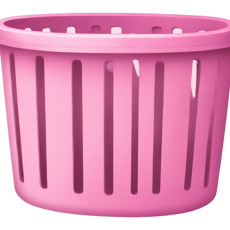 Pink laundry basket emoji