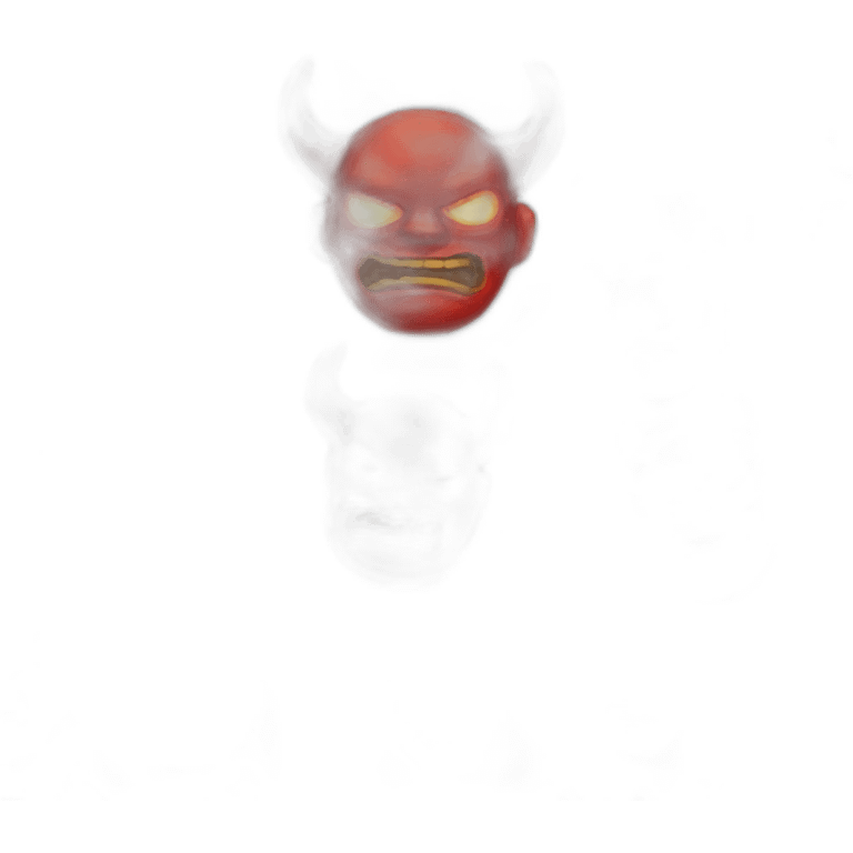 red oni mask emoji