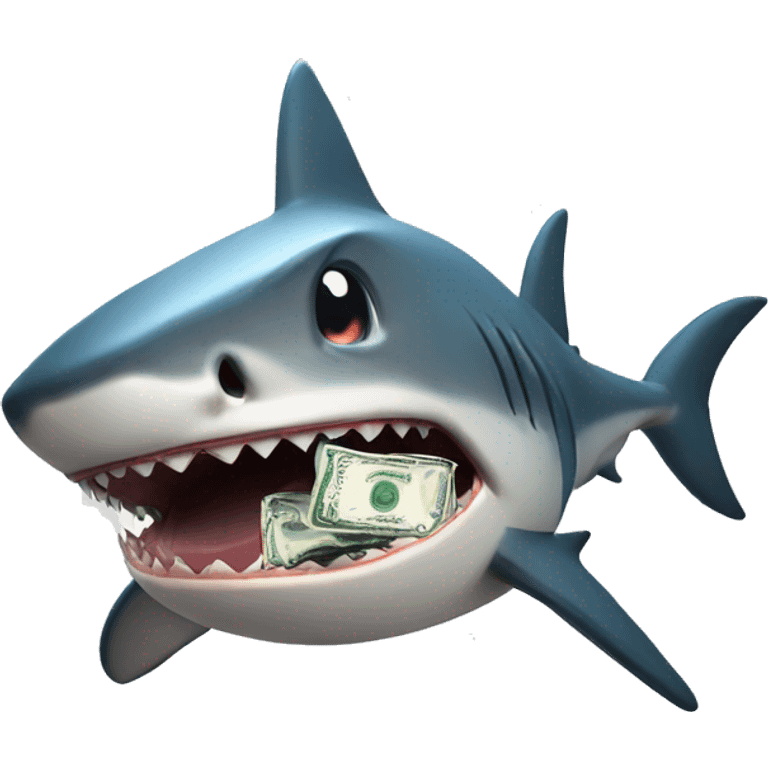 Shark eat money emoji