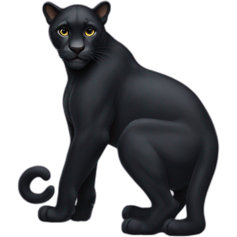 Black panthère féroce  emoji