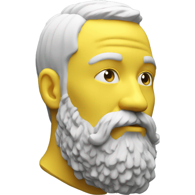 3d printed beard colorful man emoji