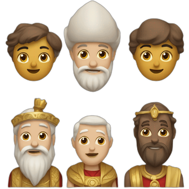 Melchior, Caspar, Balthazar three wise men emoji