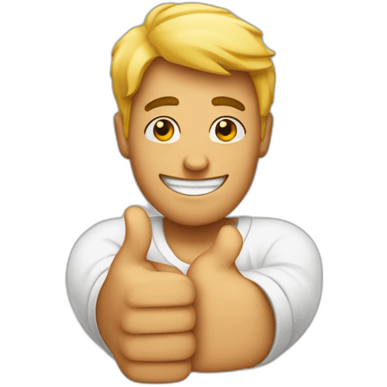 two thumbs up with arms crossed emoji