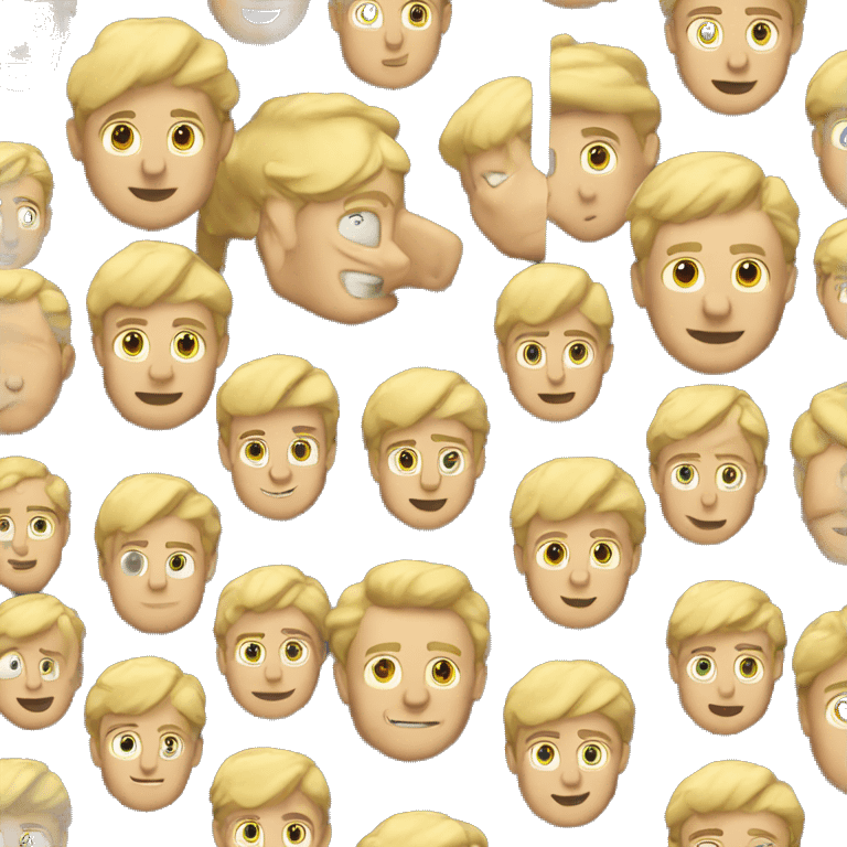 Blonde male in his 40's, principle emoji