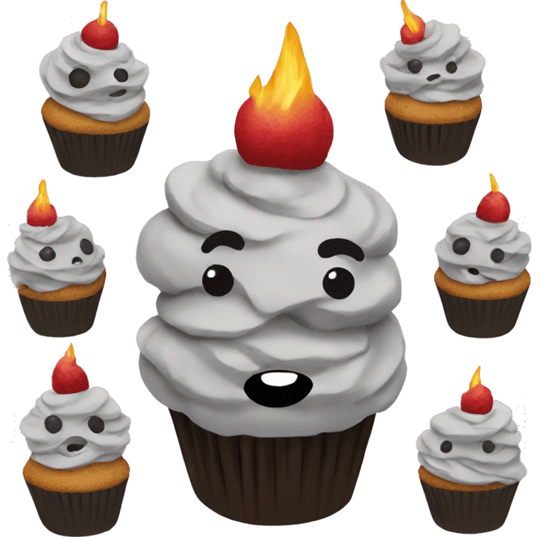 rock cupcake  emoji