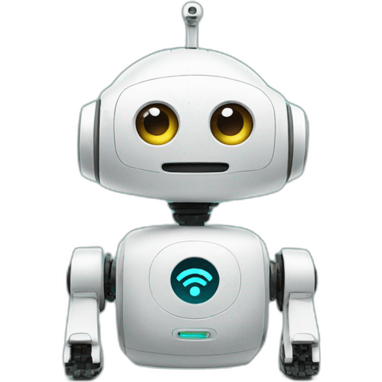 smart robot with wifi logo emoji