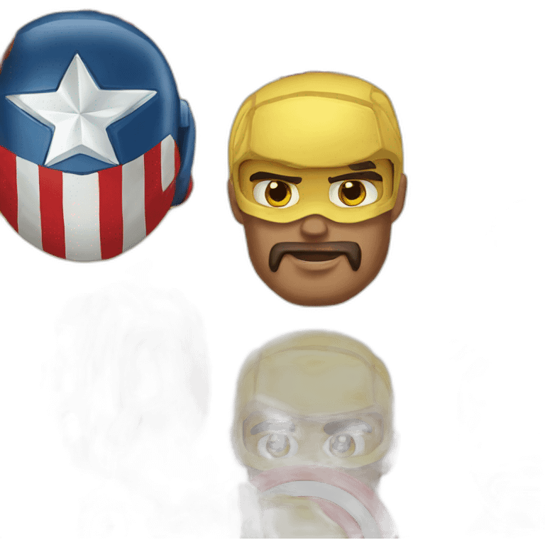 captain america yellow emoji