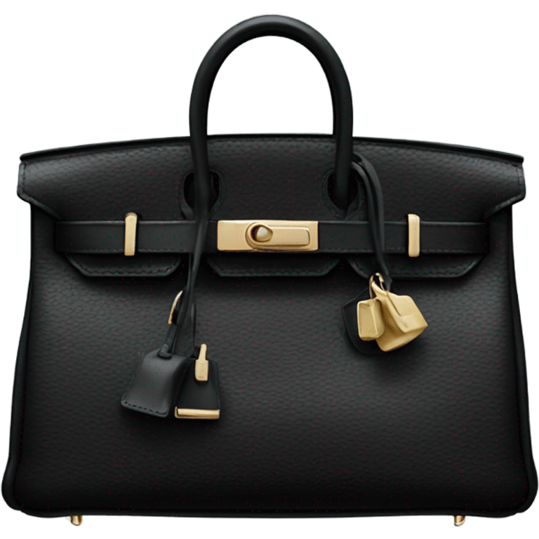 black hermes birkin bag emoji