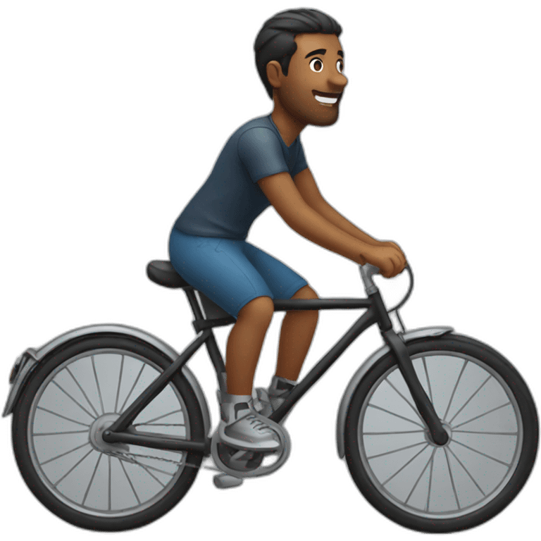 Man riding bike emoji