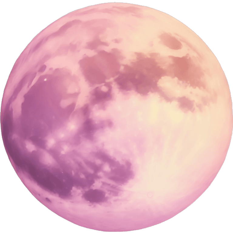 pastel pink moon emoji