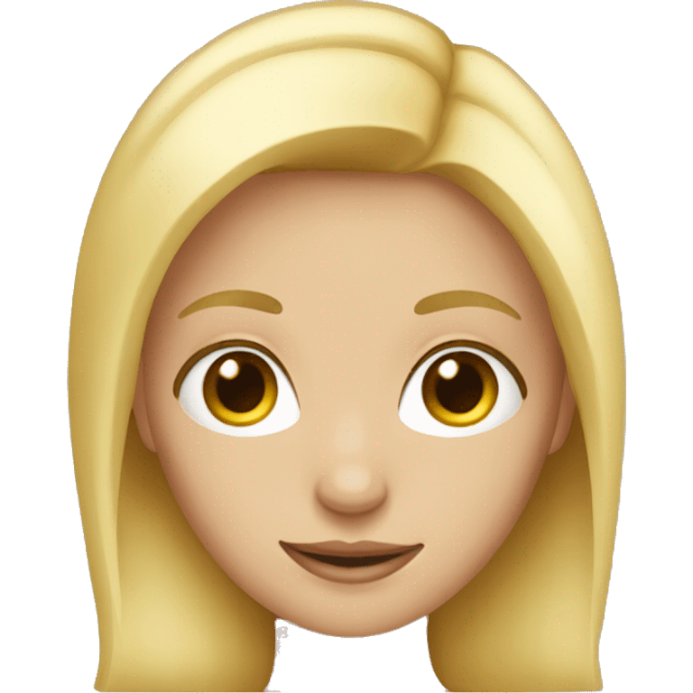 blonde girl emoji