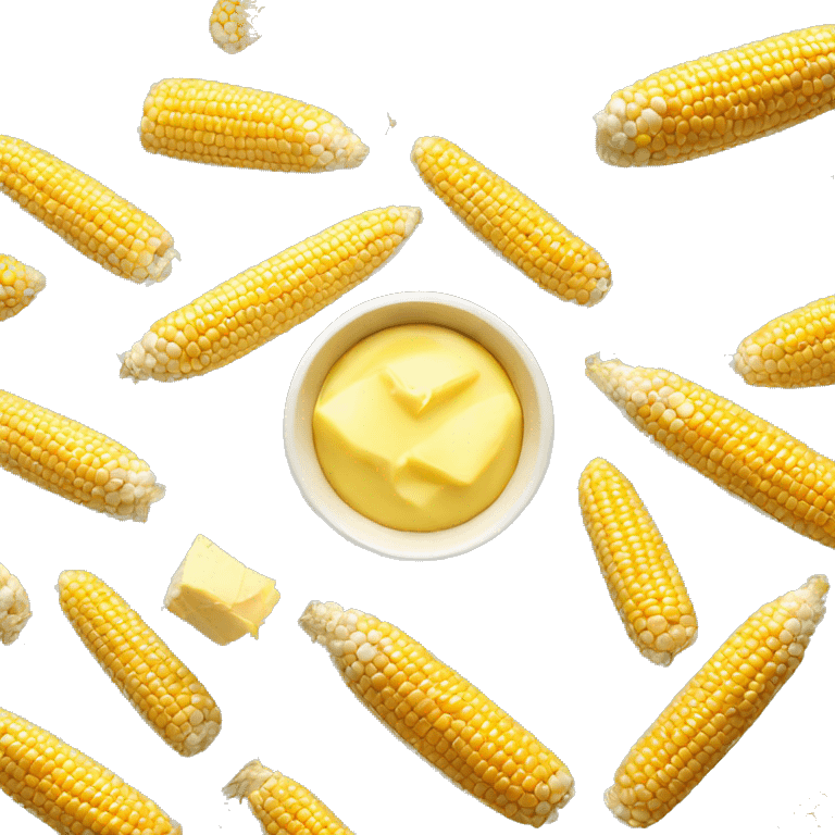 Bowl of corn with butter emoji