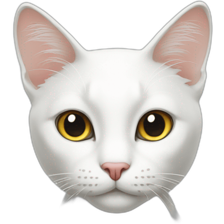 white thin cat emoji