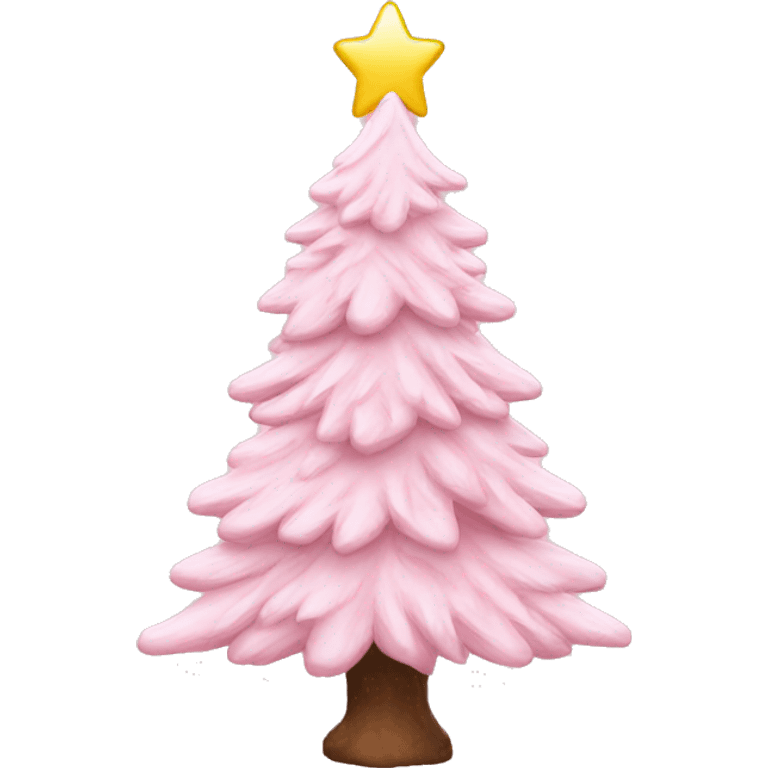 Baby pink aesthetic Christmas tree emoji