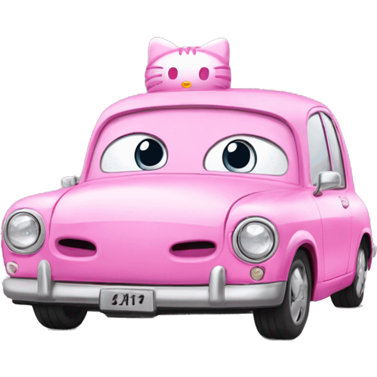 Hello kitty car emoji