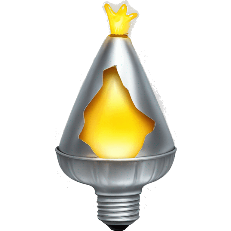 a fused bulb with a tinfoil hat emoji