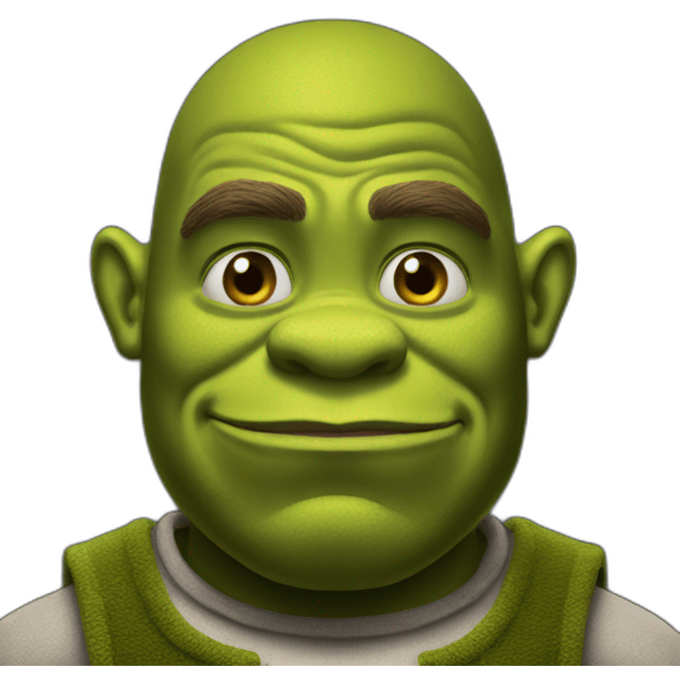 shrek with black background emoji