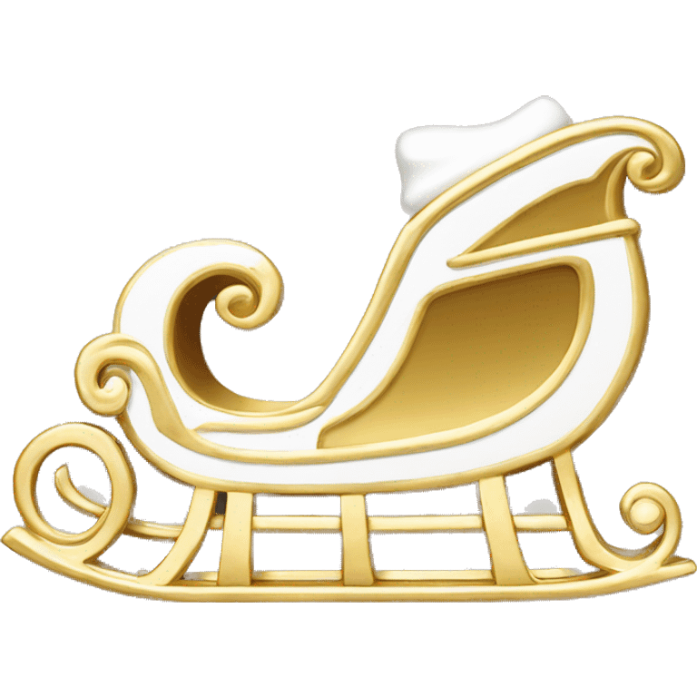 Chanel logo Sleigh Chanel gold and white emoji