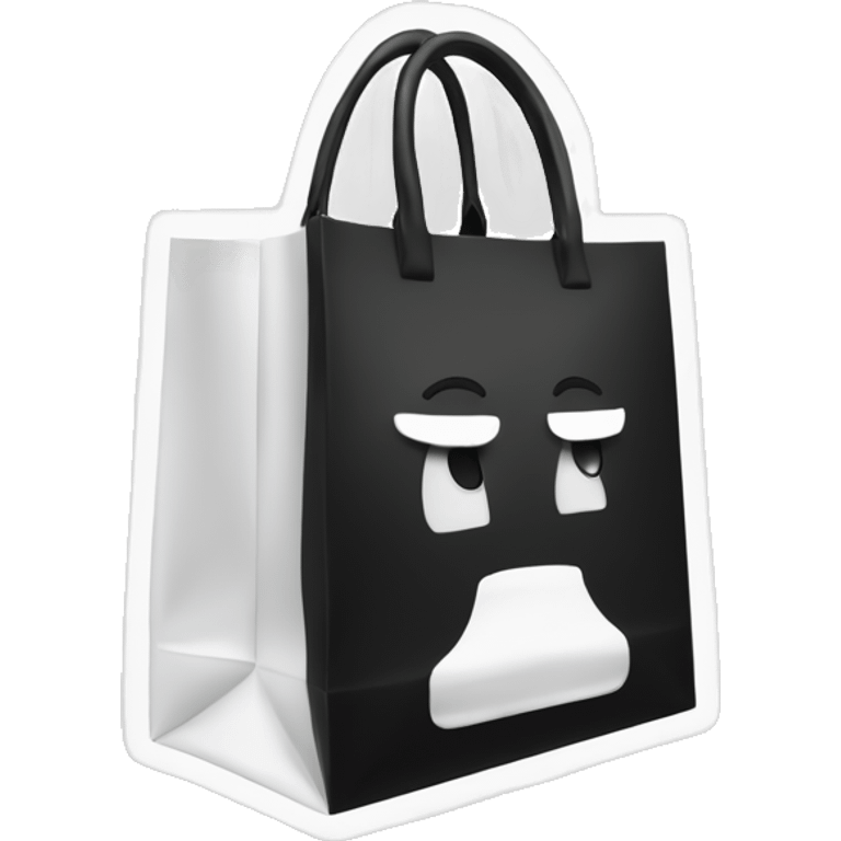 Black and white shopping bag with Sephora on it emoji