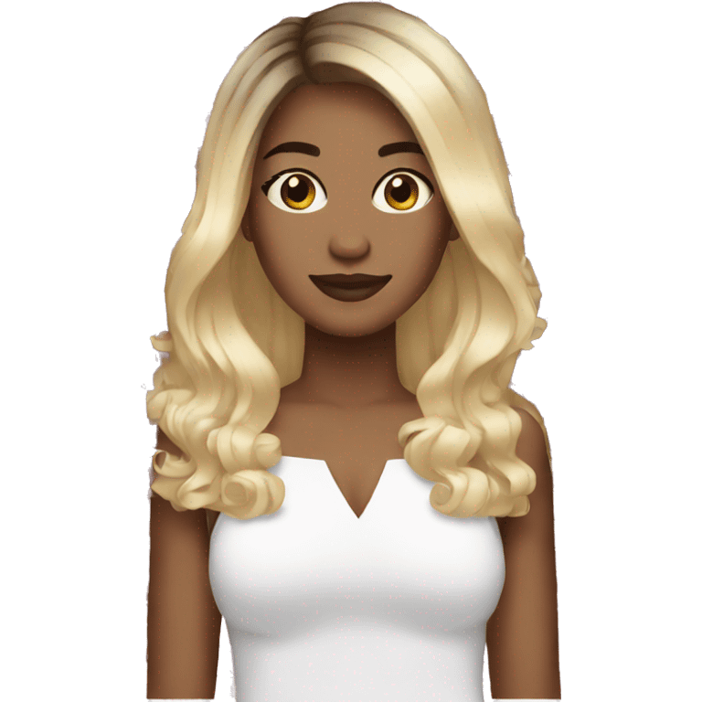  ombré hair woman white emoji