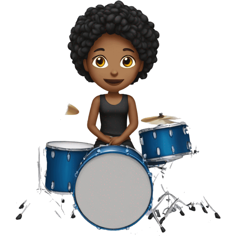 girl drum emoji