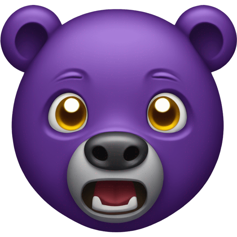 purple scary teddy bear emoji